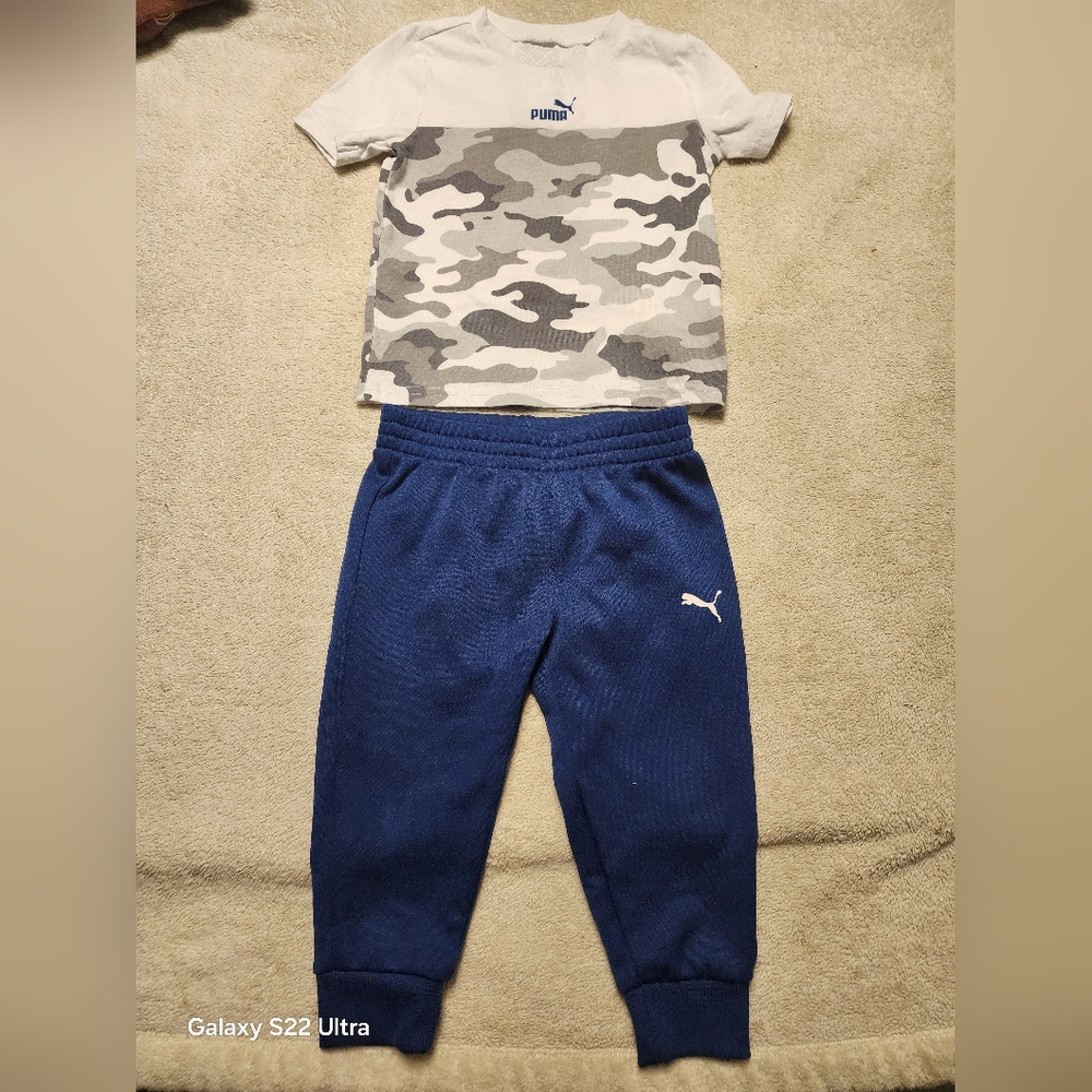 Puma Camouflage Set , Carters Black Shorts And  Garanimala Short Size 18M